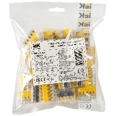 Клемма IEK СМК UKZ60-415-050 5x 0.2-0.4мм2 дл.19.2мм ш.30.4мм желтый (упак.:50шт)