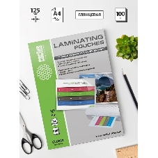 Пленка для ламинирования Cactus 125мкм A4 (100 шт) глянцевая 216x303 мм CS-LPGA4125100