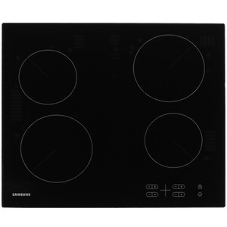 Встраиваемая электрическая панель Samsung NZ64T3506AK/WT 575x505x55 мм, стеклокерамика, 4 конфорки, скошенная рамка,сенсорное управление, светодиодный LED-дисплей, защита от детей, черный