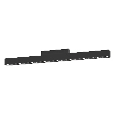Трековый линейный светильник Ambrella light GL4515 BK черный IP20 24W 3CCT 3000-6000K SMART 48V 24° 435*22*25