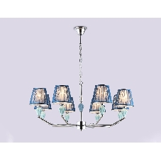 Люстра Ambrella light LH75063/8 CH/DB хром/темно синий E14/8 max 40W D870*810