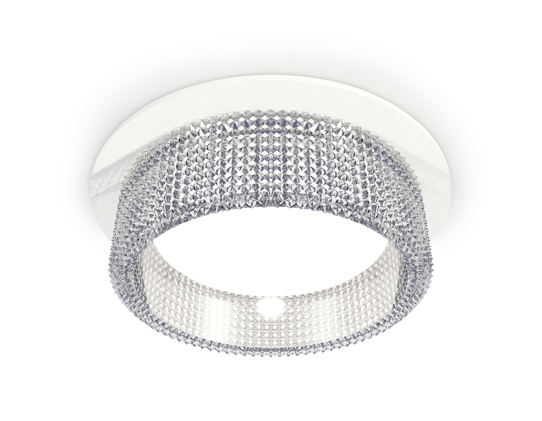 Комплект встраиваемого светильника Ambrella light XC8050030 SWH/CL белый песок/прозрачный GX53 (C8050, N8480)