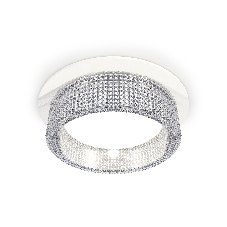 Комплект встраиваемого светильника Ambrella light XC8050030 SWH/CL белый песок/прозрачный GX53 (C8050, N8480)