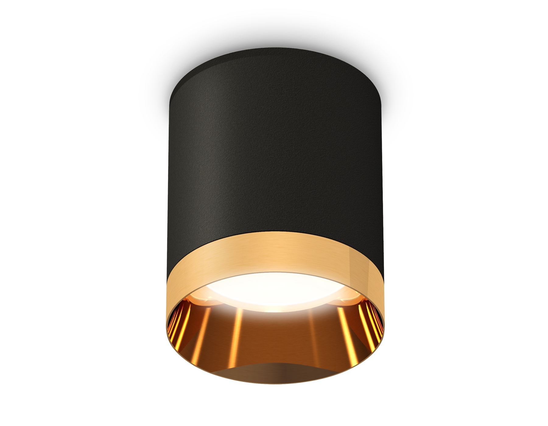 Светильник Ambrella Light XS6302024 SBK/PYG черный песок/золото желтое полированное MR16 GU5.3 (C6302, N6134)