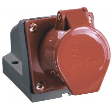 Розетка 124 стационарная 3Р+РЕ 32А 380В IP44 IEK