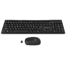 Комплект клавиатура+мышь Oklick S255W беспроводной, USB, 1200 DPI, чёрный