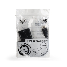 Переходник HDMI-VGA Cablexpert A-HDMI-VGA-04, 19M/15F, провод 15см