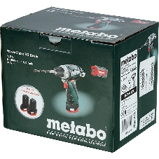Дрель-шуруповерт Metabo PowerMaxx BS, 12 В, 2 Ач, 34 Нм, щеточный