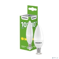 Лампа cветодиодная LED IEK LL-C35-10-230-30-E14-G C35 свеча 10Вт 230В 3000К E14 GENERICA