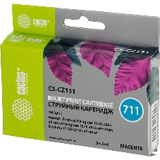 Картридж струйный Cactus CS-CZ131 №711 пурпурный (26 мл) для HP DesignJet T120/T520