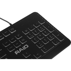Клавиатура проводная Defender Raid GK-778DL, USB, черный