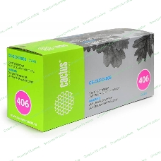 Картридж лазерный Cactus CS-CLT-C406S cyan голубой (1000 стр.) для Samsung CLP-360/365/CLX-3300/3305