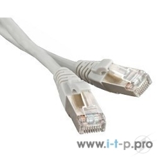 Патч-корд Hyperline F/UTP, экранированный, Cat.6, LSZH, 5 м, серый PC-LPM-STP-RJ45-RJ45-C6-5M-LSZH-GY