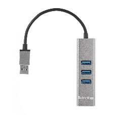 Переходник Telecom USB 3.0 - RJ-45 1000Mbps +3 USB3.0, Aluminum Shell, 0.2м TA311U