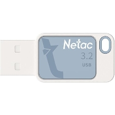 Флешка USB Netac UA31 NT03UA31N-064G-20BL), 64Gb, USB 2.0, R/W 110/45, синий/белый