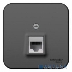 Розетка компьютерная Schneider-electric BLNIA045006 Blanca О/У RJ45, кат.5E, антрацит