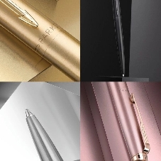 Ручка шариковая Parker Jotter Monochrome XL SE20 (CW2122756) Stainless Steel, M, синие чернила, подарочная коробка
