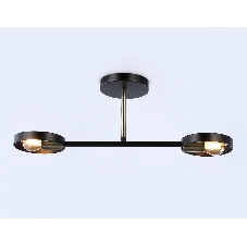 Светильник Ambrella light TR8225/2 BK/SB черный/бронза E27/2 max 40W 510*165*190