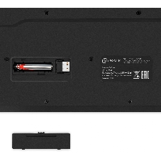 Комплект клавиатура+мышь Oklick S255W беспроводной, USB, 1200 DPI, чёрный