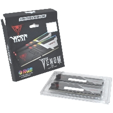Оперативная память Patriot Viper Venom, DDR5, 32Gb (2x16Gb), 6400MHz, CL32, DIMM, с радиаторами, RGb, черный