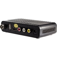 Приставка для цифрового ТВ Hyundai H-DVB520 черный + WiFi-адаптер, DVB-T2, DVB-T, DVB-C, HDMI, USB 2.0 х2