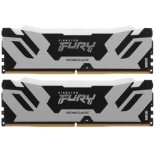 Оперативная память Kingston Fury Renegade, DDR5, 96Gb (2x48Gb), 6400MHz, CL32, DIMM, с радиатором, RGb, серебристый