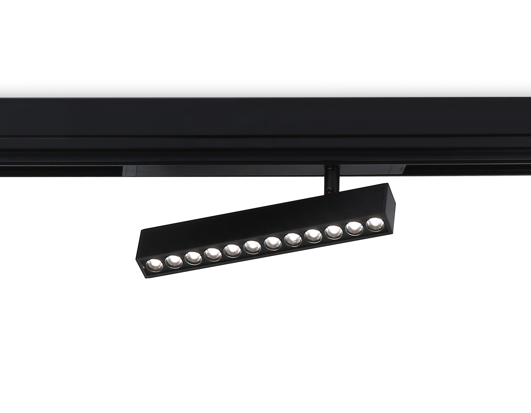 Управляемый светодиодный светильник для шинопровода Magnetic Ambrella light GL1342 BK черный IP20 12W 3000K-6400K 220V 24° 232*25*112 (Без ПДУ)