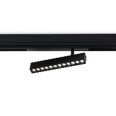 Управляемый светодиодный светильник для шинопровода Magnetic Ambrella light GL1342 BK черный IP20 12W 3000K-6400K 220V 24° 232*25*112 (Без ПДУ)