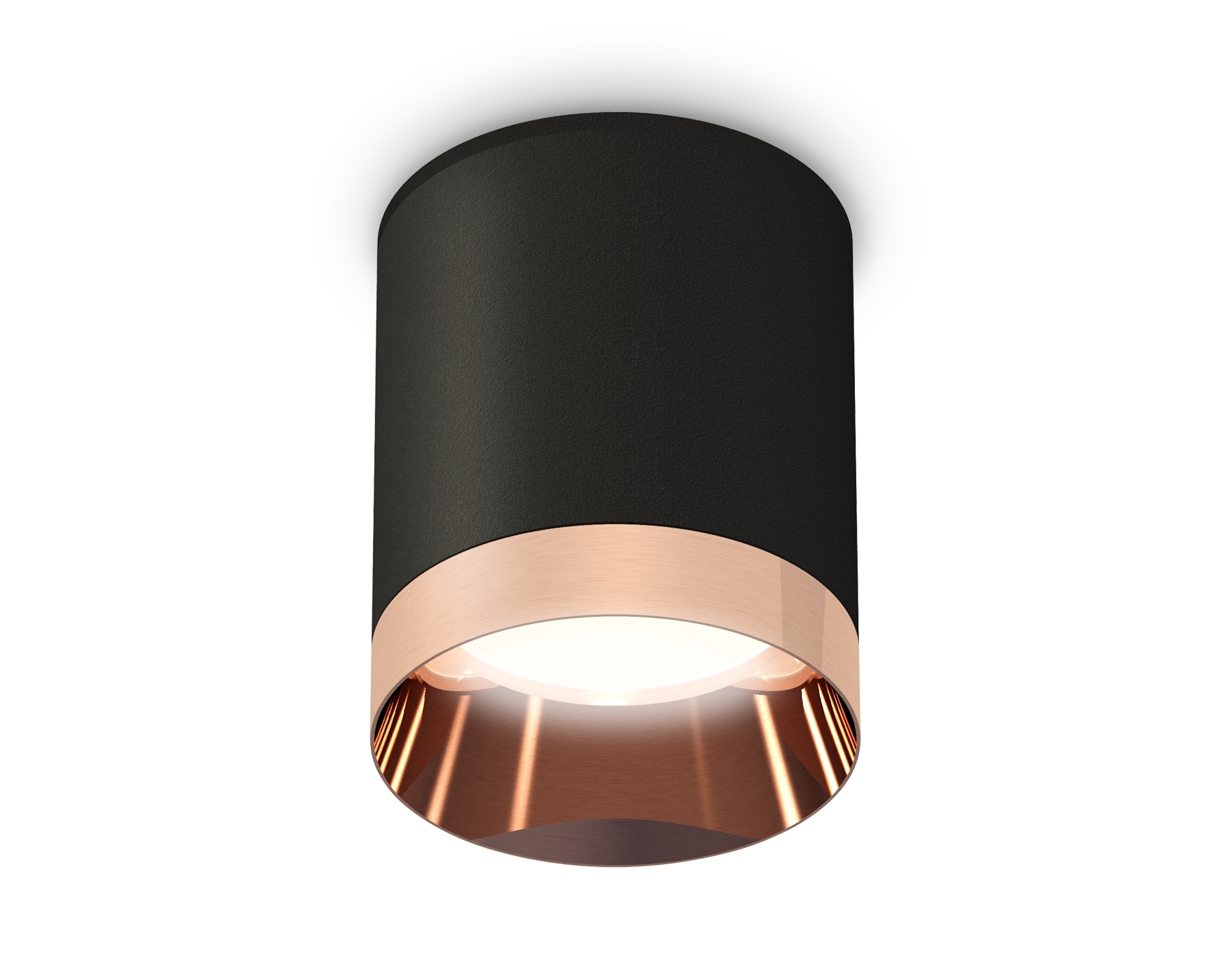 Светильник Ambrella Light XS6302025 SBK/PPG черный песок/золото розовое полированное MR16 GU5.3 (C6302, N6135)