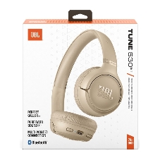 Беспроводные наушники JBL Tune 530BT бежевый, накладные, Bluetooth, складная конструкция