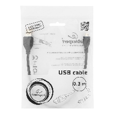 Кабель USB 2.0 Pro Gembird/Cablexpert AM/microBM 5P, 0.3м, экран, черный, пакет