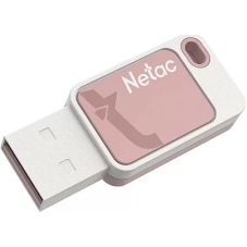 Флешка USB Netac UA31 NT03UA31N-032G-20PK), 32Gb, USB 2.0, R/W 110/45, розовый/белый
