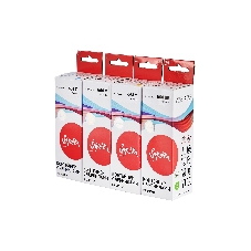 Набор чернил Sakura SIC13T664BA(664 BK) для Epson, водорастворимый тип, (черный, голубой, пурпурный, желтый), 4шт в наборе.