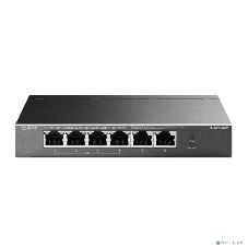 Коммутатор TP-Link 4-port 10/100Mbps Unmanaged PoE+ Switch with 2 10/100Mbps uplink ports, meta case, desktop mount, 4 802.3af/at compliant PoE+ port, 2 10/100Mbps uplink ports, DIP switches for Extend mode, Isolation mode and Priority mode, up to 250m PoE power supply