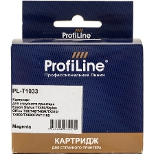 Картридж струйный ProfiLine PL-T1033 для принтеров Epson Stylus TX550/Stylus Office T30/T40/T40W/TX510/TX600/TX600FW/T1100 с чернилами Magenta 11,1 мл