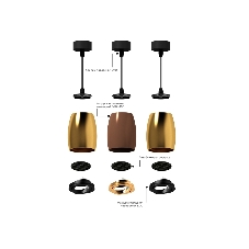 Корпус светильника C1124 SCF кофе песок D70*60*H100mm MR16 GU5.3