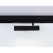Управляемый светодиодный светильник для шинопровода Magnetic Ambrella light GL1342 BK черный IP20 12W 3000K-6400K 220V 24° 232*25*112 (Без ПДУ)
