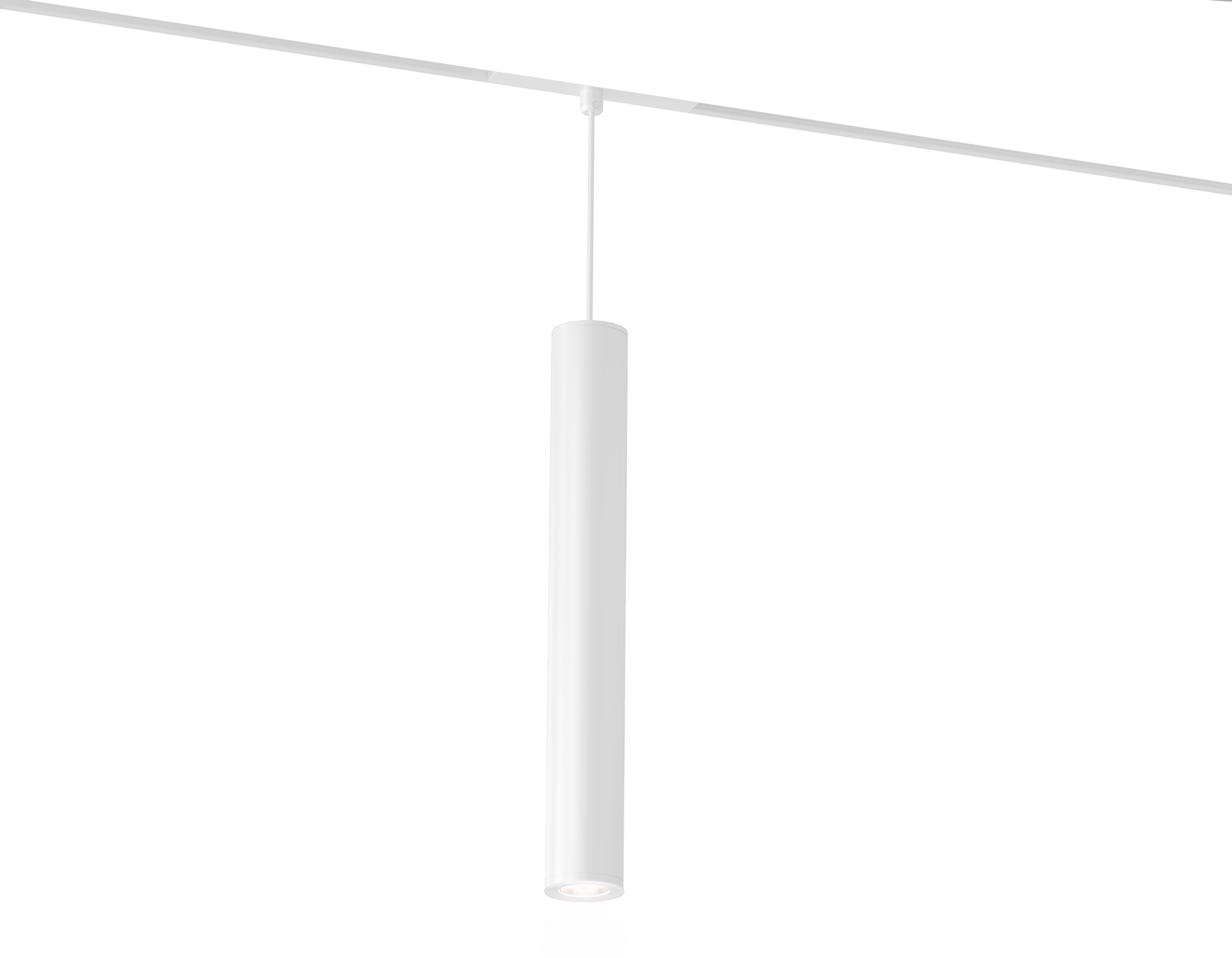 Акцентный подвесной светильник GL4520 WH белый IP20 12W 3CCT 3000-6000K SMART 48V 24° D40*300