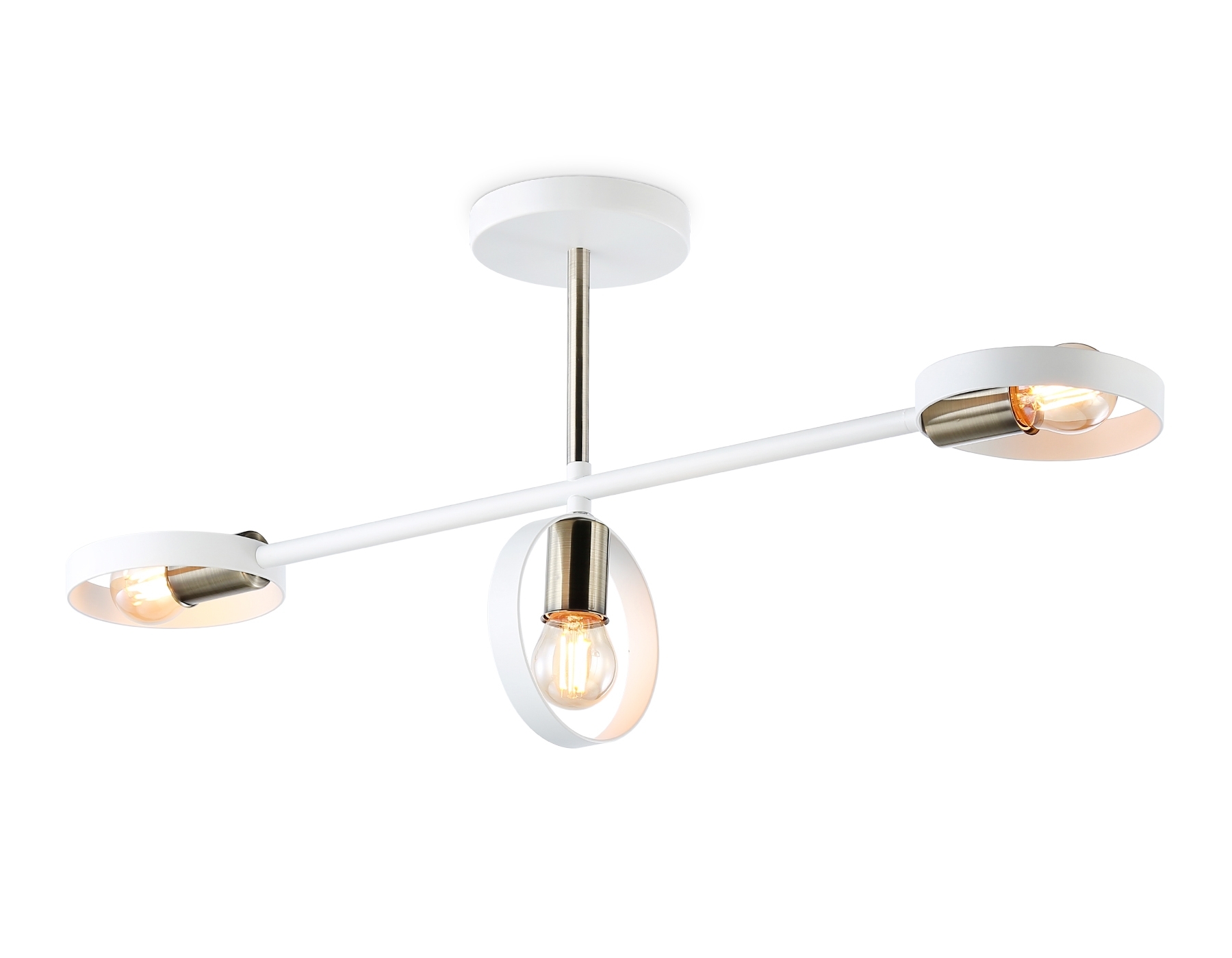 Светильник Ambrella light TR8228/3 WH/SB белый/бронза E27/3 max 40W 660*165*300