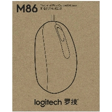Мышь Logitech M86 черный оптическая 1000dpi USB для ноутбука (910-007661)