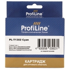Картридж струйный ProfiLine PL-T1302 для принтеров Epson Stylus SX525WD/SX535WD/SX620/Office B42WD/BX525/BX535/BX625FWD/BX635FWD/BX925/BX935/WorkForce 525/630/3010/3520DWF/3530/3540/7015/7515/7525 с чернилами Cyan 10,1 мл