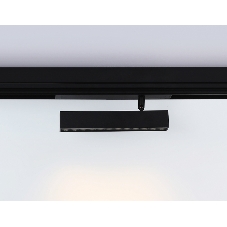 Управляемый светодиодный светильник для шинопровода Magnetic Ambrella light GL1342 BK черный IP20 12W 3000K-6400K 220V 24° 232*25*112 (Без ПДУ)