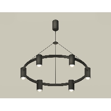 Светильник Ambrella light XB9022101/6 SBK/PSL черный песок/серебро полированное MR16 GU5.3 (С9022, N6104)