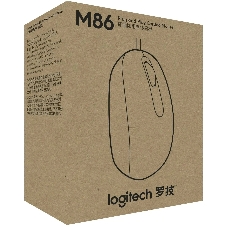 Мышь Logitech M86 черный оптическая 1000dpi USB для ноутбука (910-007661)