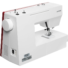 Швейная машина Janome 1522RD белый/красный, электромеханическая, вертикальный качающийся, 25 операций, петля автомат
