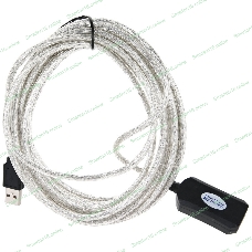 Кабель VCOM VUS7049-5M USB2.0-repeater, удлинительный активный Am-->Af 5м