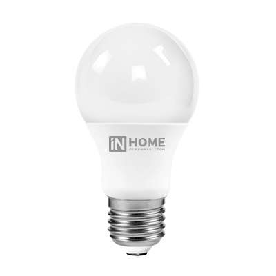 Лампа светодиодная IN HOME 4690612020211 LED-A60-VC 10Вт грушевидная 4000К нейтр. белый E27 950лм 230В