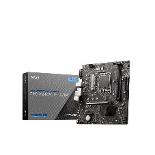 Материнская плата MSI PRO H610M-G DDR4, LGA 1700, Intel H610, 2xDDR4, 4xSATA, 1xM.2, 1xPCIe 4.0 x16, 1xPCIe 3.0 x1, 1xHDMI, 1xDP, 1xVGA, 1xRJ45 1Gb, 2xUSB-A 3.2 Gen 1, 4xUSB-A 2.0, 3x3.5мм, 7.1, mATX