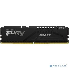 Оперативная память Kingston Fury Beast, DDR5, 8Gb (1x8GB), 5200MHz, CL40, DIMM, с радиатором, черный