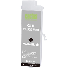 Картридж перезаправляемый струйный Cactus CS-R-PFI320MBK PFI-320 черный матовый (260мл) для Canon imagePROGRAF TM-200/200MFP/205/300/300MFP/305/250/255/350/355 без чипа